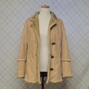 Skea Suede Winter Coat Ladies Size 12